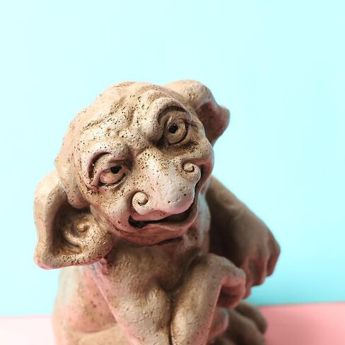 Acxico قطعة واحدة من منحوتة Gargoyle القوطية - تمثال ترول من الراتنج، مظهر يشبه الحجر، زينة ديكور المنزل والحديقة، مثالية للهالوين والمهرجانات، مناسبة للحديقة الخارجية والعرض الداخلي in Saudi Arabia