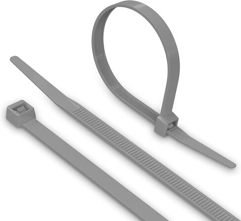 THE CIMPLE CO 11 inch Grey Nylon Zip Ties (Wire, Cable Ties) - Strong - Indoor and Outdoor Rated - No Tools Needed, 100 Pack in Kuwait
