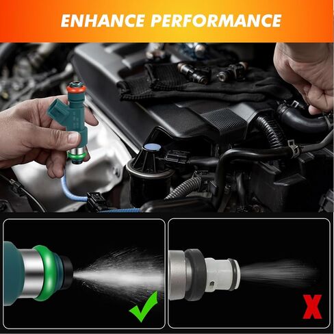 2007-2015 6Pcs Fuel Injectors Compatible for Volvo XC60 2010-2015 XC70 2008-2015 XC90 2007-2014 S80 2007-2014 V70 2008-2010 3.2L L6 Replace 307775010 307775015 in Kuwait