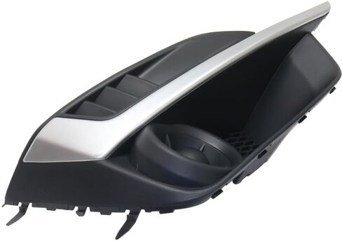For Subaru Impreza 2015 2016 Fog Light Cover Passenger Side | Front | Made Of Plastic | Textured Black | With Painted Silver Molding | Sedan/Wagon | Replacement For SU1039111 | 57731FJ400, 57731FJ380 in Saudi Arabia