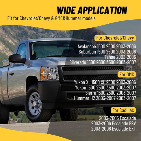 19115820 Front Passenger Window Switch with Dark Gray Bezel Fits for 2003-2006 Chevy Silverado Avalanche GMC Sierra Yukon Cadillac Escalade, Power Button in Kuwait