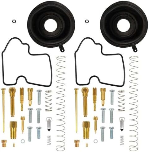 2 Pcs Carburetor Repair Kits Replacement for Kawasaki Brute Force 650 KVF650D 2005-2013 KVF650A 4x4 2002 2003 Carb Rebuild Kit with Diaphragm in Kuwait