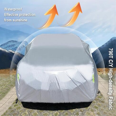 Automatic Car Cover Full Exterior Cover All Weather Waterproof Storage Case Remote Control 5 Layers Outdoor Rain UV Protection Universal Fit (HG-02P, 3L+) in Kuwait