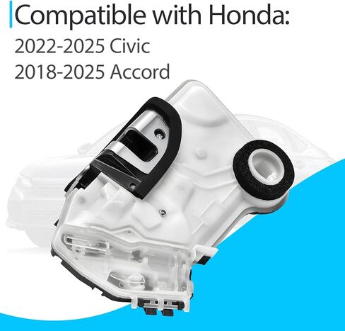 Door Latch Lock Actuator Front Left Driver Side Fits for Honda Civic 2022-2025 Accord 2018-2025 Replace 72150-TVA-A01, 72150-TVA-A02 in Kuwait