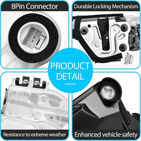 Door Latch Lock Actuator Front Left Driver Side Fits for Honda Civic 2022-2025 Accord 2018-2025 Replace 72150-TVA-A01, 72150-TVA-A02 in Kuwait