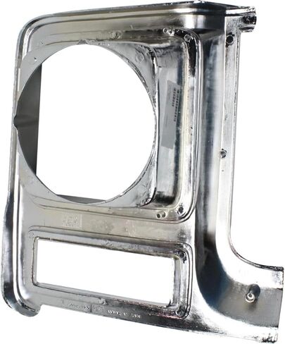 غطاء شبكي أمامي فضي وإدراج + إطار باب مصابيح أمامية من الكروم للجانب الأيسر والأيمن بديل مباشر متوافق مع 1979-1980 شيفروليه/جي إم سي C/K سلسلة/سوبربان in Kuwait