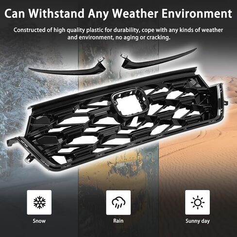 المصد الأمامي مصبغة والمصباح الأمامي صب صالح ل 2023-2024 هوندا CRV CR-V الرياضة الهجين لامع أسود العلوي مصبغة شواء الجمعية ABS in Kuwait