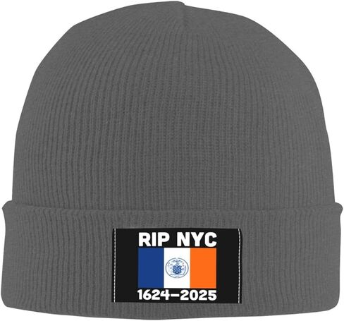 Rip NYC Knit Hat Fuck Zofran Zohran Mamdani Beanie Winter Cap for Men Women Black P29 in Saudi Arabia