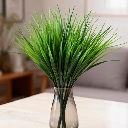 1Pcs Artificial Plant Leaf Tree Branch 7 Fork Green Fake Plant DIY Tabletop Home Office Table Decorations,28cm-40cm (Eucalyptus Leaves) in Saudi Arabia