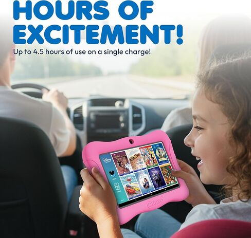 Contixo 7 inch Kids Tablet Bundle, Android Tablet and Kids Wired Headphones, Toddler Tablet with 50+ Disney Storybooks & Stickers, WiFi, 32GB ROM, Learning Tablet for Kids, Dark Blue in Kuwait