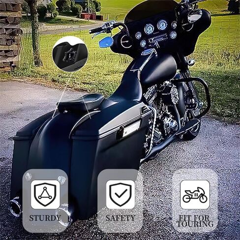 أقفال السرج لهارلي، ومسامير منع السرقة OEM، ومسامير تثبيت براغي الأجهزة، ومسامير السرج لهارلي تورينغ ستريت جلايد، إلكترا جلايد، رود جلايد، رود كينج 1988-2023 (أسود) in Kuwait