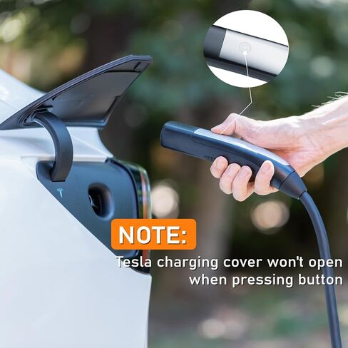مستوى شاحن EV 2-240 فولت، 32 أمبير، قابس NEMA 14-50، سلك تمديد 16.4 قدم - شاحن سيارة كهربائي محمول لـ TSL - متوافق مع الموديلات X/Y/S/3 in Kuwait
