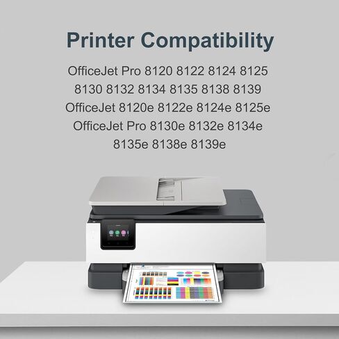 خراطيش حبر 923XL 923e 923 بديلة لخراطيش حبر HP 923XL لطابعة OfficeJet Pro 8130e 8132e 8135e 8138e 8139e 8120 8120e 8125 8130 8135، 1 أسود in Kuwait