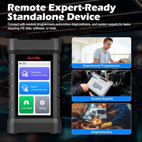 Autel XLink J2534 Pass-Thru Programmer, Expert-Driven Remote Car Diagnostic Tool, Enhanced VCI, Supports DoIP/CAN/CAN FD/D-PDU/J2534/RP1210, Work with PC/Autel MS909 MS919 Ultra/Smart Phone in Saudi Arabia
