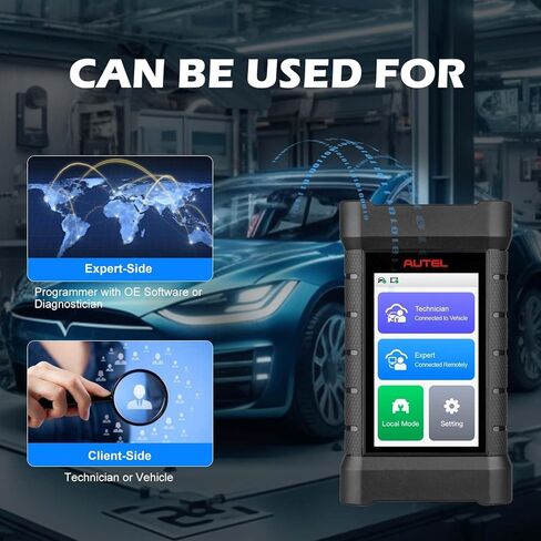 Autel XLink J2534 Pass-Thru Programmer, Expert-Driven Remote Car Diagnostic Tool, Enhanced VCI, Supports DoIP/CAN/CAN FD/D-PDU/J2534/RP1210, Work with PC/Autel MS909 MS919 Ultra/Smart Phone in Saudi Arabia