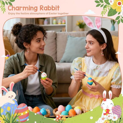 Easter Rabbit Earrings for Women Colorful Flower Bunny Dangle Drop Spring Earrings Easter Holiday Jewelry Gifts in Kuwait