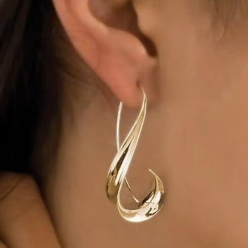 Bohemian Hook Earrings for Women – Vintage-Inspired Irregular Design, Dangle Earrings for Casual Wear, Unique Gift for Her in Saudi Arabia