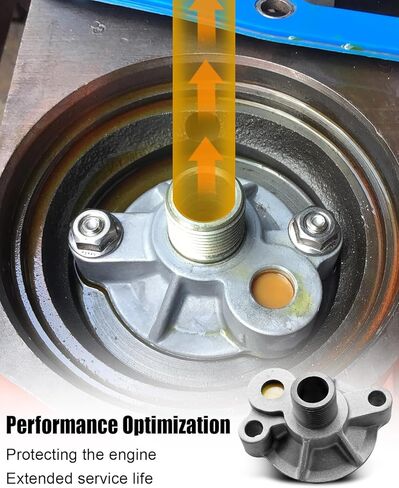 Oil Filter Adapter Replace 3952301 Fit for Chevy V8 Engines SBC BBC305 307 327 350 400 396 402 427 454 in Saudi Arabia