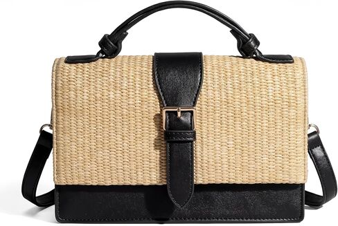 CHUNLI Summer Straw Crossbody Bag for Women Raffia Clutch Boho Shoulder Purse for Beach Vacation Everyday in Kuwait