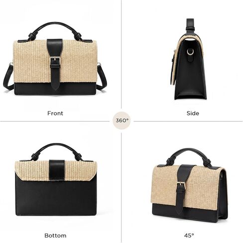 CHUNLI Summer Straw Crossbody Bag for Women Raffia Clutch Boho Shoulder Purse for Beach Vacation Everyday in Kuwait