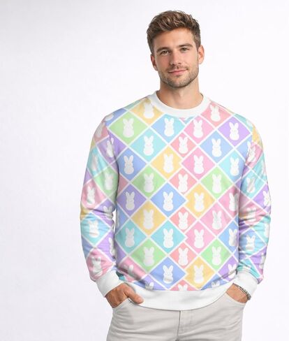 Easter Bunnies Sweatshirt, Pastel Colorful Easter Sweater Shirt for Easter Day, Gift for Men and Women in Kuwait