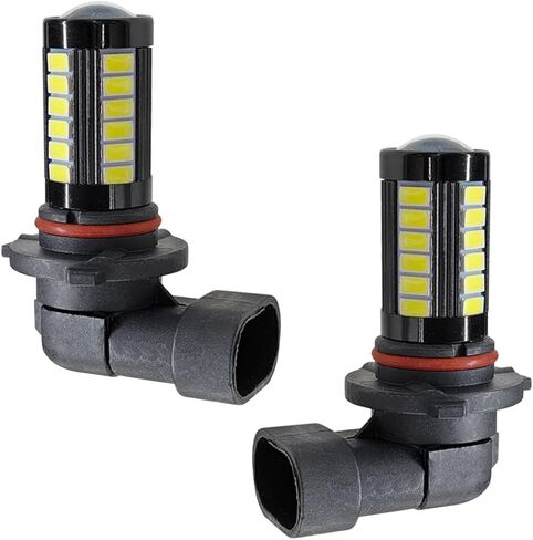 2 قطعة H11 مصابيح الضباب LED للسيارة، 12 فولت 5630 33-SMD مصابيح مضادة للضباب، 1500 لومن 6500 كلفن مصابيح LED بيضاء، التوصيل والتشغيل العالمي استبدال لمبة DRL للسيارات والشاحنات وسيارات الدفع الرباعي (H11) in Kuwait