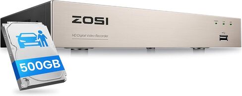 ZOSI 8Channel Surveillance Video Recorders 1080N/720P 4-in-1 HD-TVI Standalone CCTV Security DVR System For 720P,1080P Security Cameras,Motion Detection,Easy Remote Access(NO Hard Drive) in Kuwait