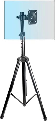DL-ST100 10"-27" TV tripod floor standing LCD monitor stand height adjustable 180 cm 150 cm 120 cm 360 degree swivel tilt swivel steel in Saudi Arabia