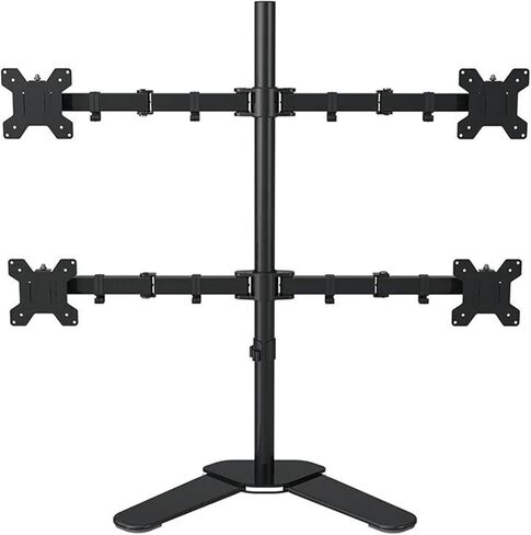 Desktop Stand Full Motion 360 Degree 4 Screen Monitor Stand 10"-24" LCD LED Monitor Mounting Arm Each Head Load Capacity 8kg in Saudi Arabia
