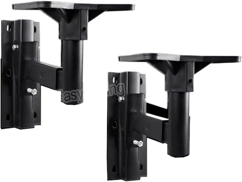 KTV502 Pair = 2 pieces KTV Wall Mount Speaker Bracket 502 Surround Speaker Wall Mount Audio Ceiling Mounting Load 30 kg 66 lbs in Saudi Arabia