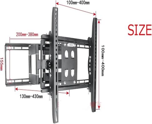 DL-D-103ST 23 بوصة - 55 بوصة 50 بوصة 孔距 400X400 50 كجم حركة كاملة 6 ذراع ذراع قابل للتعديل حامل تلفزيون LCD جدار جبل LED قوس دوار in Kuwait