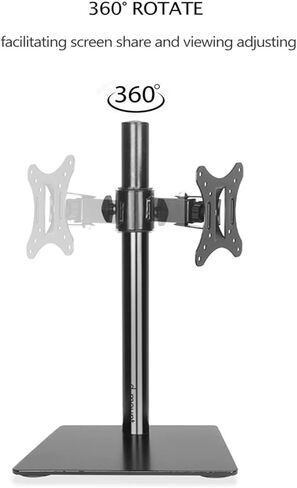 DL-AOC3-D 10"-27" 25" Height Adjustable 15kg Metal Base Dual Monitor Desk Stand Dual Monitor Mounting Bracket in Saudi Arabia