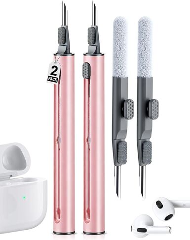 طقم نظافة للهواء ، طقم تنظيف سماعات الأذن لـ AirPods Pro 1 2 3 ، فرشاة ناعمة متعددة الوظائف في سماعات الأذن من Bluetooth ، أدوات تنظيف الحالات لجهاز iPhone 16 ، الكمبيوتر المحمول ، الكاميرا (أبيض) in Kuwait