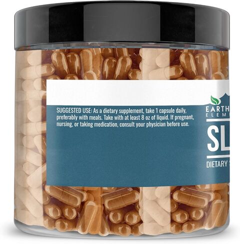 Earthborn Elements Slippery Elm 200 كبسولة، نقية وغير مخففة، بدون إضافات in Saudi Arabia