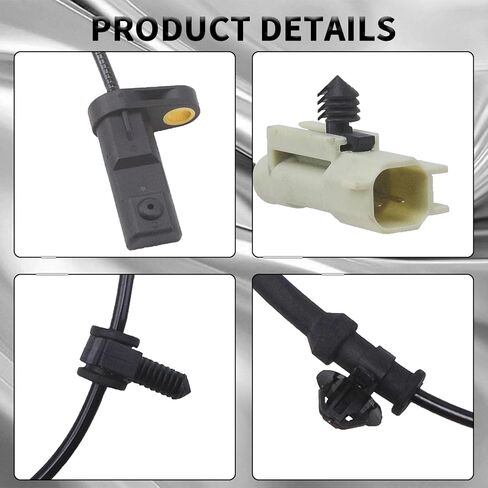 ABS Wheel Speed Sensor 56044144AD/AC & 56044146AB/AA, Set of 4 ABS Sensors Compatible with Jeep Grand Cherokee, Commander 2005-2010, Front & Rear Wheel Positions in Kuwait