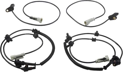 ABS Wheel Speed Sensor 56044144AD/AC & 56044146AB/AA, Set of 4 ABS Sensors Compatible with Jeep Grand Cherokee, Commander 2005-2010, Front & Rear Wheel Positions in Kuwait
