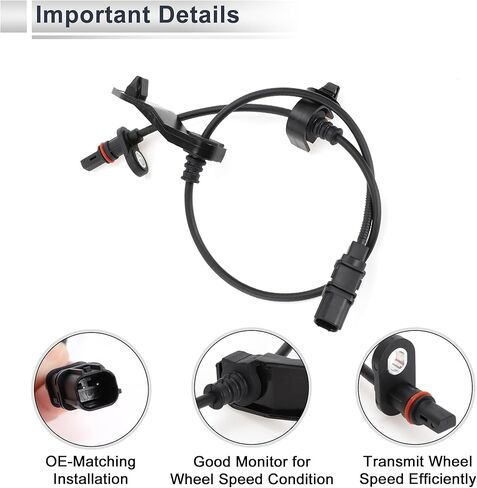 Rear Left ABS Wheel Speed Senor for Honda Civic 2006-2011 ABS Sensor Anti-lock Braking System Sensor No.57475SNEA01 1 Pcs in Saudi Arabia