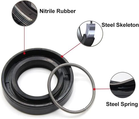 ID 14mm TC NBR Skeleton Oil Seal OD 22mm ~ 35mm 5/6/7/8/10mm Nitrile Rubber Double Lip Oil Rotating Shaft Gaskets(2 pieces,14x35x10mm) in Kuwait