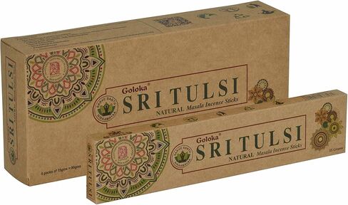 مجموعة أعواد البخور عالية الجودة من سلسلة جولوكا أورجانيكا - 6 صناديق بوزن 15 جرامًا (إجمالي 90 جرامًا) (سري تولسي) in Kuwait