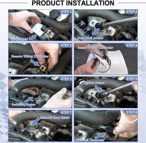 استبدال مستشعر الأوكسجين O2 لـ 2004 2005 Kia Rio L4-1.6L، لـ 2003 2004 2005 2006 2007 2008 Mazda 6 V6-3.0L Rear 02 Sensor 234-4190 392102X010 392102X020 AJ5818861AJ5818861B in Saudi Arabia