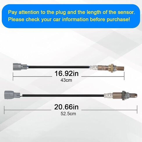 JDMON 2PCS O2 Oxygen Sensor Replacement for 2006-2008 Toyota RAV4, 2004-2011 Camry 2.4L Compatible with 234-4622, 234-9049, 2344556 in Saudi Arabia