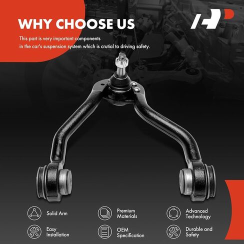 A-Premium Front Left Upper Control Arm, with Ball Joint & Bushing, Compatible with Chevrolet Tahoe 1995-2000, Astro, K1500 K2500 Suburban & GMC Yukon, K1500 K1500 Suburban, Safari & Cadillac Escalade in Saudi Arabia