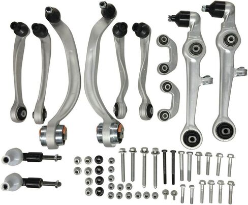 DRIVESTAR 8E0498998S1 fit 2000-2008 for Audi A4 (Quattro), Front Upper Lower Suspension Control Arm Kit, Outer Tie Rod End, Sway Bar Link in Saudi Arabia