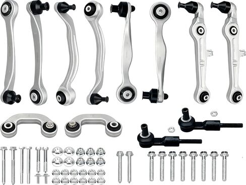DRIVESTAR 8E0498998S1 fit 2000-2008 for Audi A4 (Quattro), Front Upper Lower Suspension Control Arm Kit, Outer Tie Rod End, Sway Bar Link in Saudi Arabia