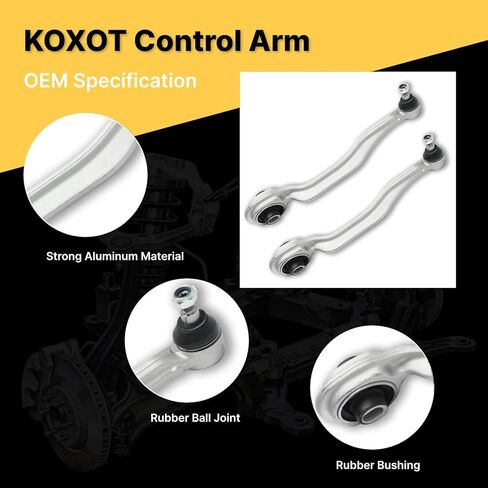 2Pc Front Lower Control Arm for Mercedes-Benz 2003-2009 E320 E350 E550/E63 AMG, 2006 CLS500 AMG,2007-2011 CLS550/CLS63 AMG E55 AMG/SL500 SL55 AMG SL600 SL65 AMG, 2007-2012 SL550, 09-13 SL63 AMG in Saudi Arabia