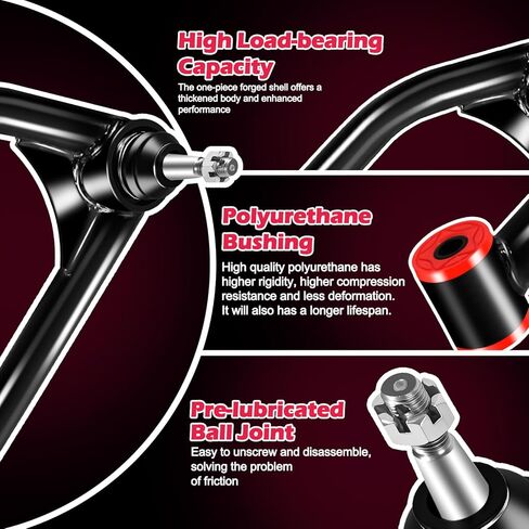 2-4" Lift Front Upper Control Arms Compatible with Chevy for Silverado 1500 2007-2018, for Suburban 1500 for Tahoe 2007-2014, for GMC for Yukon for Sierra 1500, for Cadillac for Escalade in Kuwait