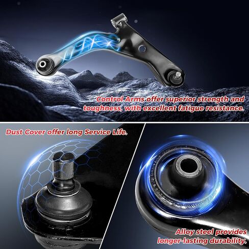 2Pcs K80399 K80400 Front Upper Control Arm and Ball Joint Assembly Compatible for 2005-2012 Ford Escape, 2005-2011 Mercury Mariner, 2005-2011 Mazda Tribute in Kuwait