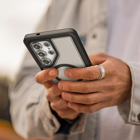 تم تصميمه مصممًا لحالة Samsung Galaxy S25 مع مقطع حزام (متوافق مع Magsafe Qi2) غطاء وعرة مزدوجة الطبقات مع حافظة الهاتف (سلسلة Voyager) (S25) in Kuwait