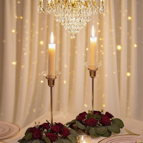 Bobeches الزجاجية لحاملي الشمعدانات، 3 قطع من واقيات الشموع الشفافة، حلقات شمع دائرية، لالتقاط الشمع لحفلات الزفاف المستدقة والكنيسة والمنزل in Kuwait