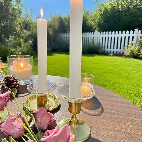 Bobeches الزجاجية لحاملي الشمعدانات، 3 قطع من واقيات الشموع الشفافة، حلقات شمع دائرية، لالتقاط الشمع لحفلات الزفاف المستدقة والكنيسة والمنزل in Kuwait